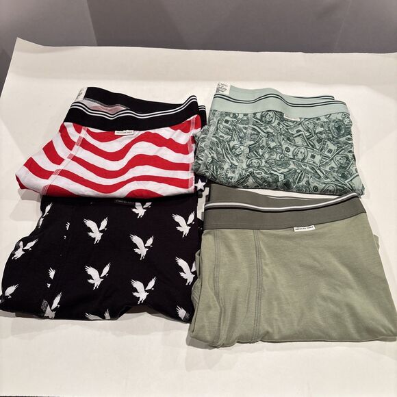 NWOT American Eagle AEO Men’s XL Lot Of 4 Ultra Soft Boxer Brief 4.5” Inseam - Picture 1 of 6